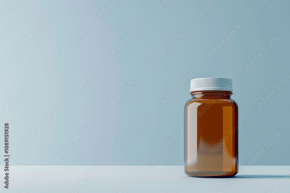 Prescription bottle with insurance approval blank space Prescription bottle with insurance approval blank space