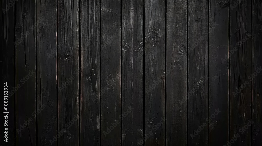 Dark Weathered Wooden Surface with Grid Pattern, Aged with Visible Cracks and Knots, Rich Black Color, Rustic Mood Dark Weathered Wooden Surface with Grid Pattern, Aged with Visible Cracks and Knots, Rich Black Color, Rustic Mood