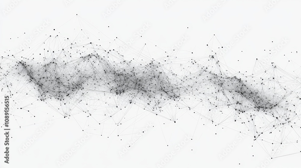 Fototapeta premium The background is made up of Plexus meshes. Modern illustration