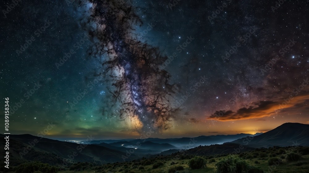 Fototapeta premium Milky way galaxy.