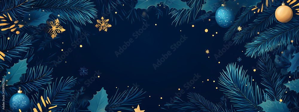 Cozy Christmas Border Cozy Christmas Border