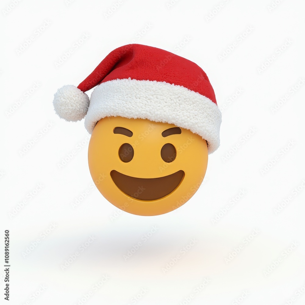 Pensive Face Emoji Wearing a Santa Hat Pensive Face Emoji Wearing a Santa Hat
