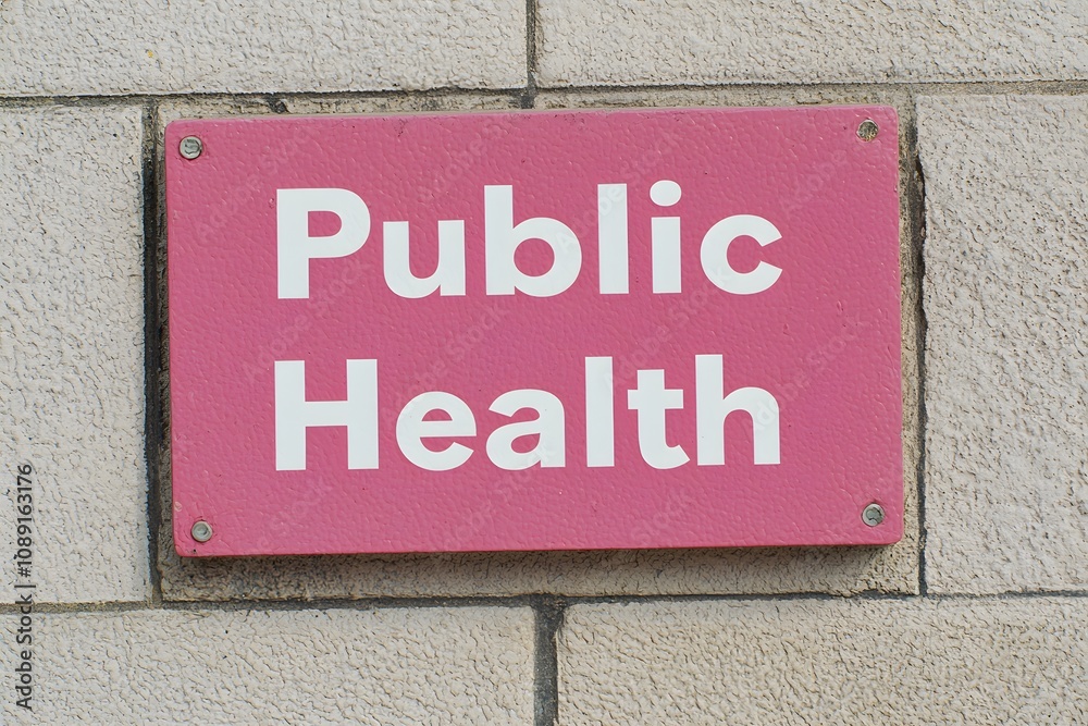 Fototapeta premium Handwriting Text ‘Public Health’ – Conceptual Illustration, Health Awareness, Wellness Advocacy, and Community Care Message Design