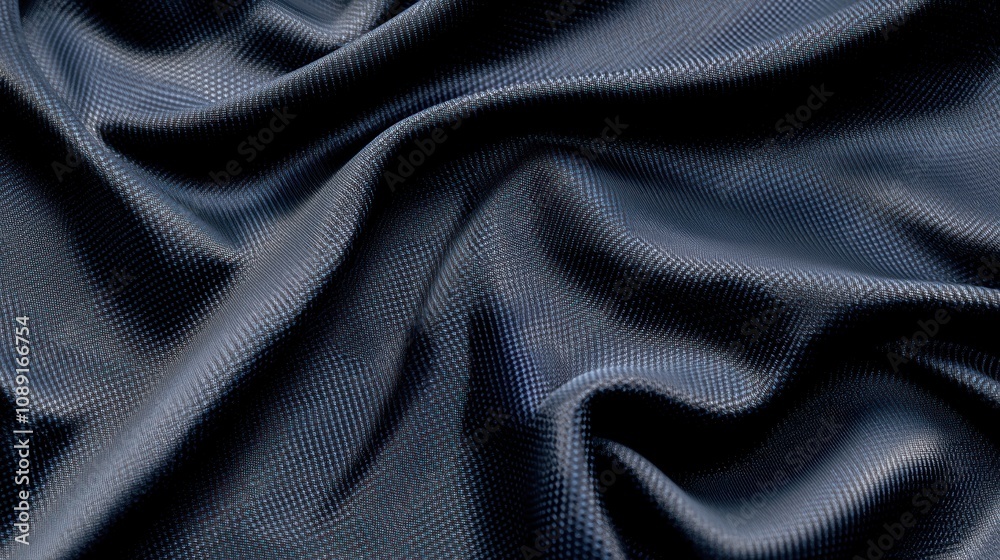 A close-up of dark, textured fabric showcasing smooth, flowing folds and a rich, deep hue. A close-up of dark, textured fabric showcasing smooth, flowing folds and a rich, deep hue.
