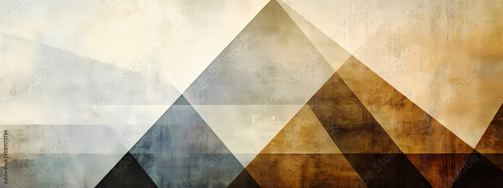 Muted Triangular Abstraction Muted Triangular Abstraction