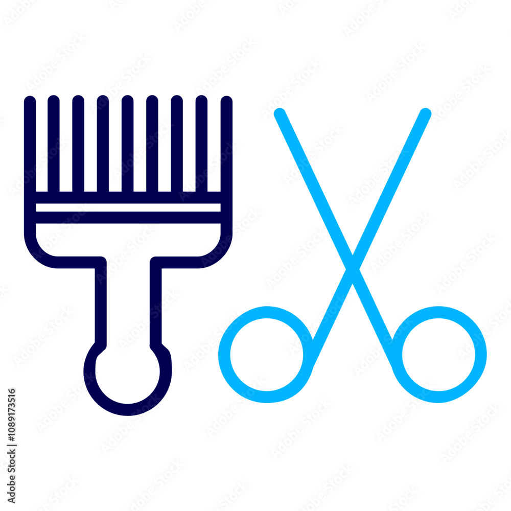 Hairdresser Outline Color icon Hairdresser Outline Color icon
