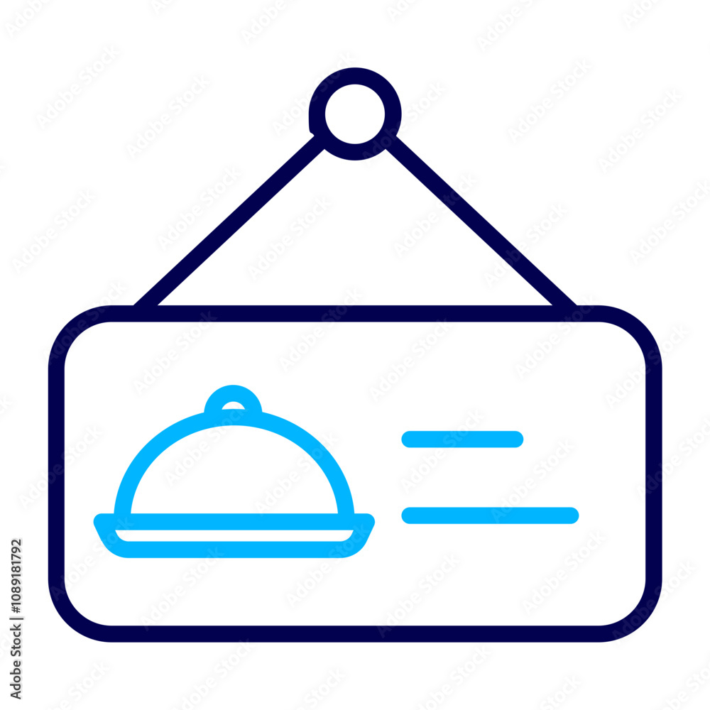 Food Board Outline Color icon Food Board Outline Color icon