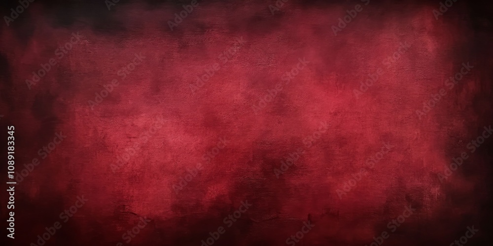 Fototapeta premium Deep Red Textured Background with Uneven Rough Surface, Dark Moody Atmosphere and Dimensional Appearance