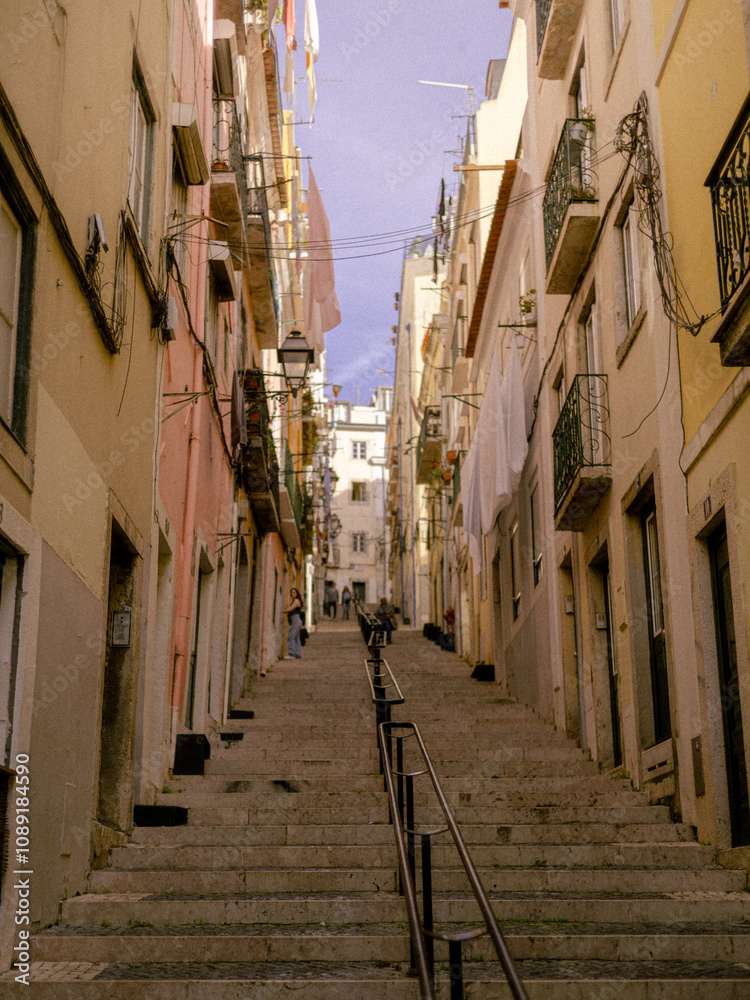 Fototapeta premium old buildings in lisboa, portugal