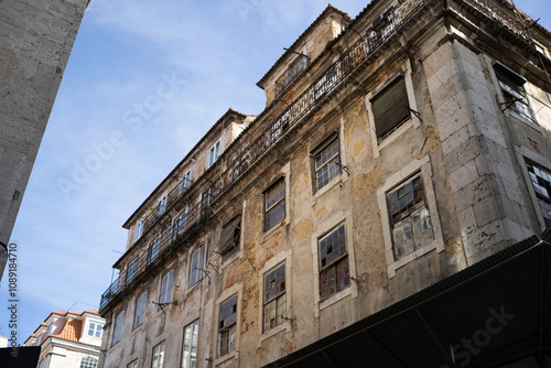 old buildings in lisboa, portugal