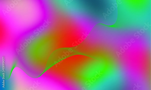 Vector abstract background with dynamic waves and lines. Illustration suitable for design