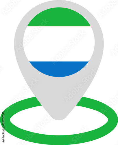 Location Icon of Sierra Leone Flag Free Download Location Icon of Sierra Leone Flag - GFXLoad