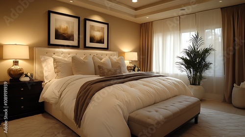 Cozy bedroom retreat modern home interior design relaxing atmosphere inviting decor