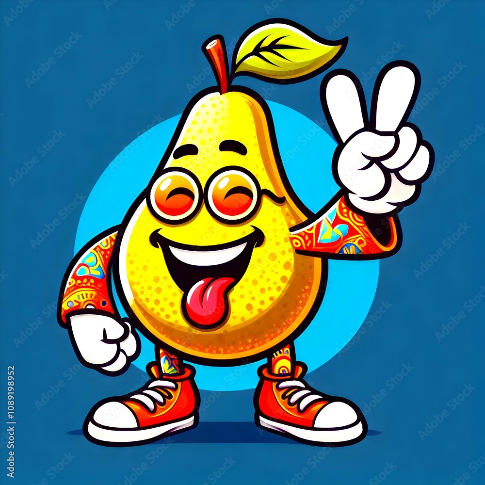 Obraz premium funny pear comic