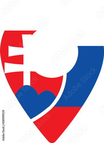Free Download Slovakia Flag In Pin - GFXLoad