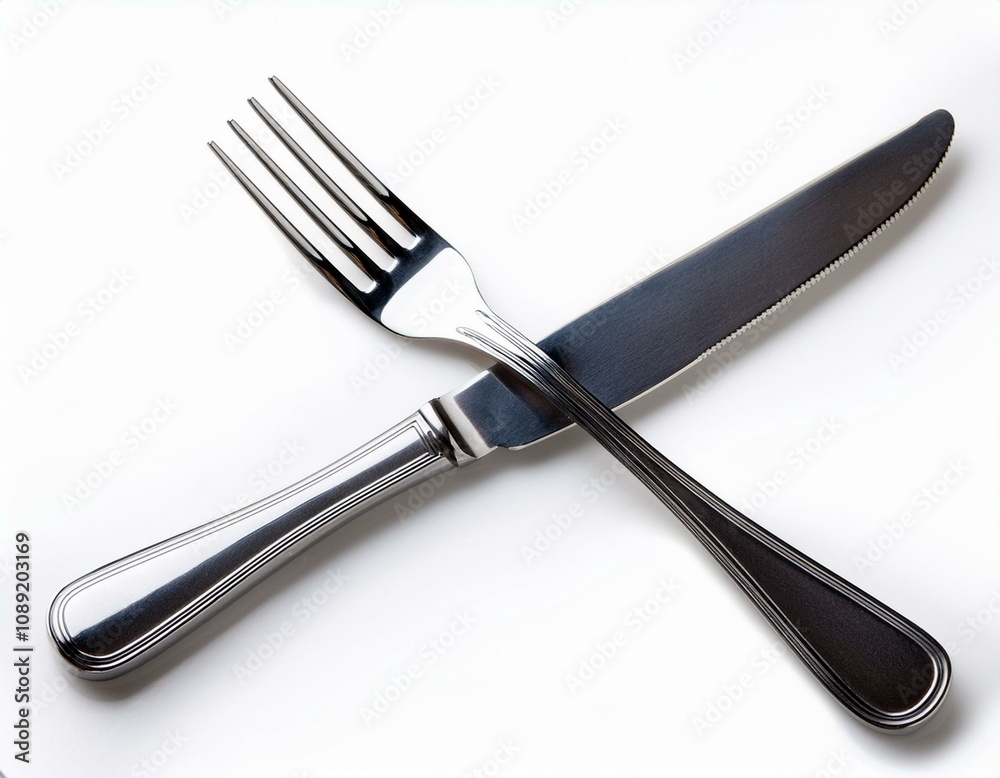 knife and fork isolated on white background knife and fork isolated on white background