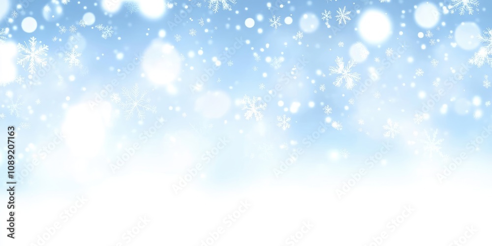 Glimmers of snowflakes dance gently in the crisp winter air, creating a serene backdrop of tranquility and beauty. The sky reflects soft hues of blue, embodying the season's magic Glimmers of snowflakes dance gently in the crisp winter air, creating a serene backdrop of tranquility and beauty. The sky reflects soft hues of blue, embodying the season's magic