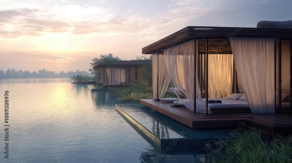 Serene Sunset Overwater Bungalows Serene Sunset Overwater Bungalows