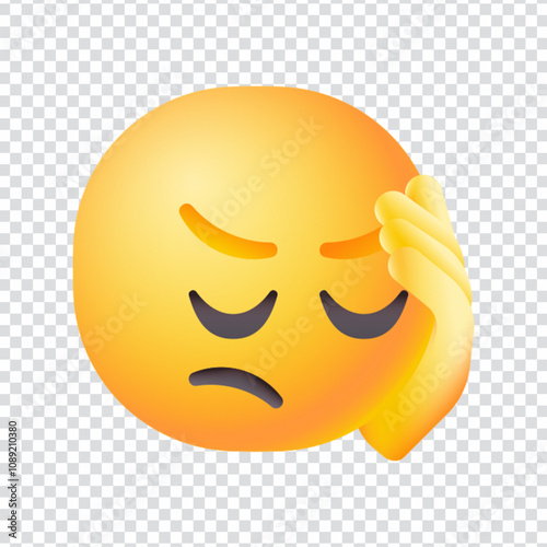 Expressive vector icon showing a frustrated facial expression, symbolizing stress, anger, or emotional tension. Perfect for use in emotional reaction packs, mental health content, UX feedback tools, 