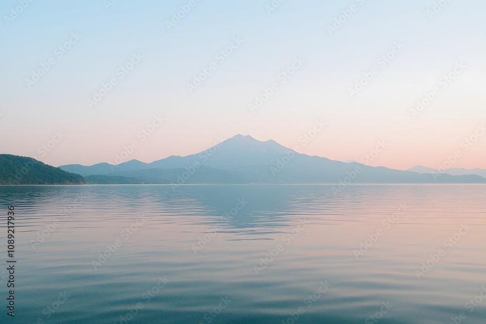 Mount Fuji Visible in the Evening – Scenic Japanese Landscape, Twilight Sky, and Majestic Natural Beauty Mount Fuji Visible in the Evening – Scenic Japanese Landscape, Twilight Sky, and Majestic Natural Beauty