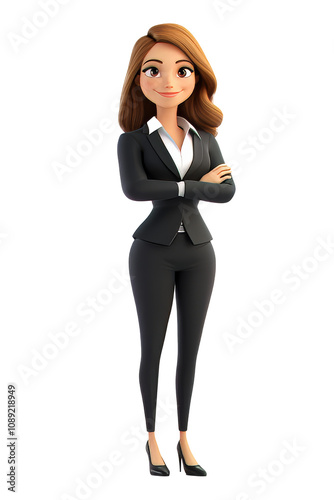 Confident businesswoman in professional attire