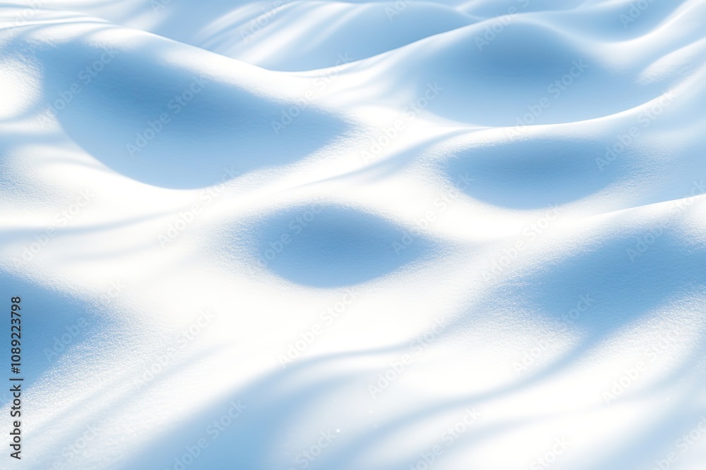 Obraz premium Snowy texture with light and shadow playing on surface.
