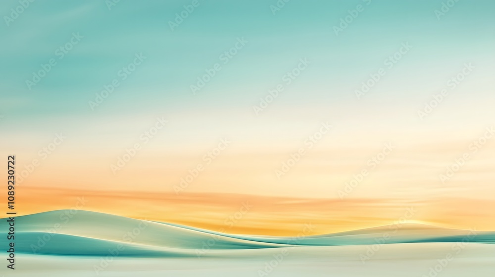 A serene pastel gradient in soft yellows and greens, with a centered blank rectangle softly outlined A serene pastel gradient in soft yellows and greens, with a centered blank rectangle softly outlined