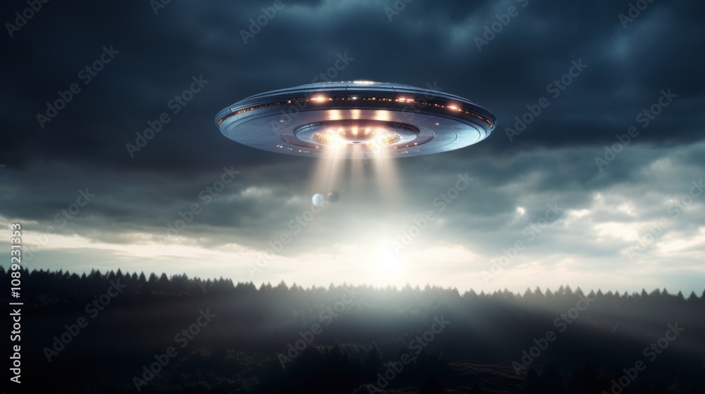 photograph of UFO craft in the sky photograph of UFO craft in the sky