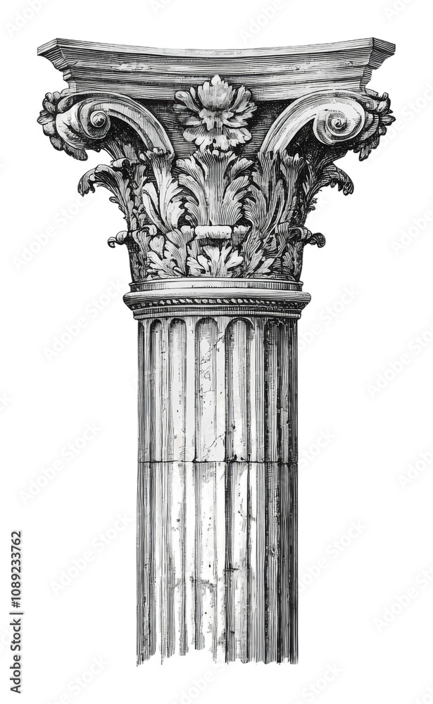 Fototapeta premium PNG Corinthian column design illustration
