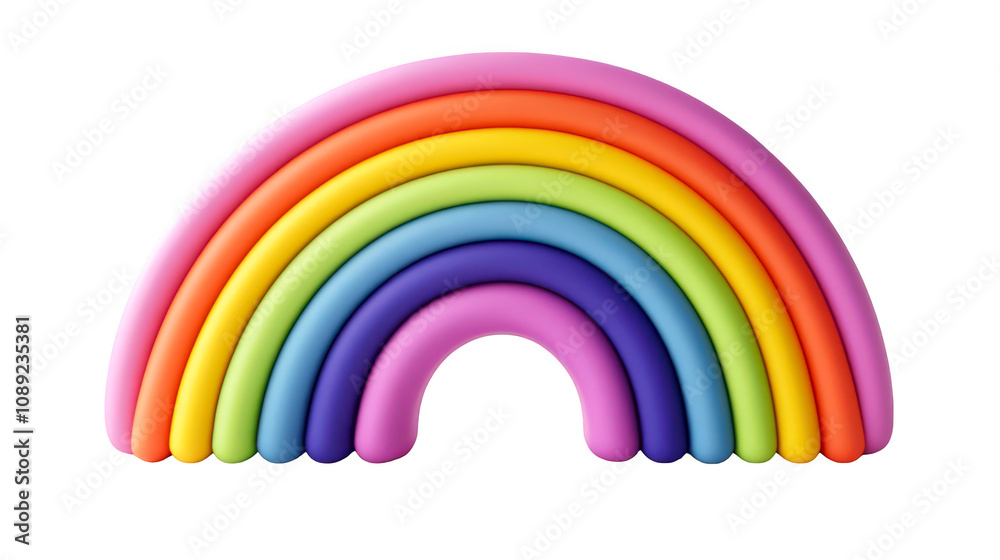 Colorful and vibrant rainbow art isolate on transparent background, png, cutout Colorful and vibrant rainbow art isolate on transparent background, png, cutout