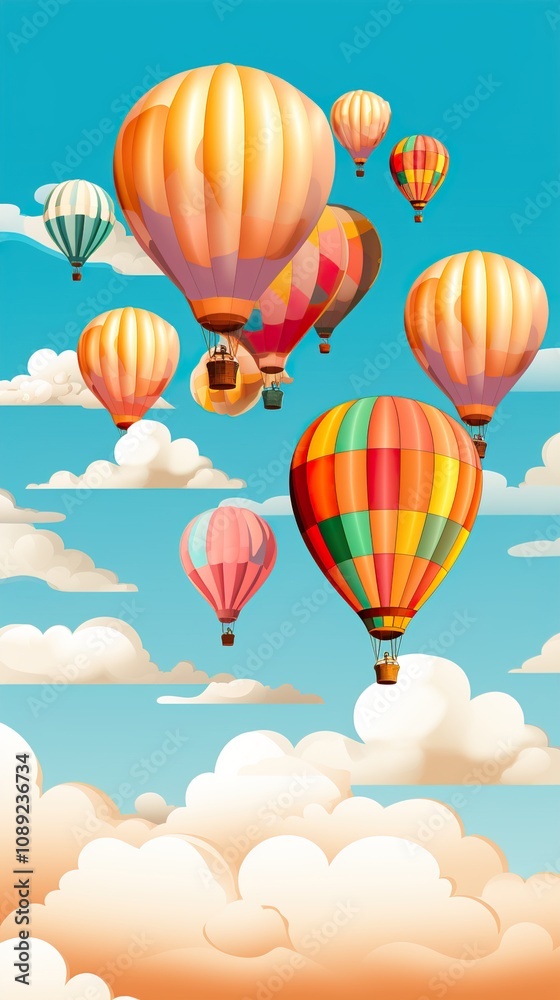 custom made wallpaper toronto digitalhot air balloons HD 8K wallpaper Stock Photographic Image
