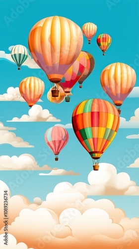 Wallpaper Mural hot air balloons HD 8K wallpaper Stock Photographic Image Torontodigital.ca