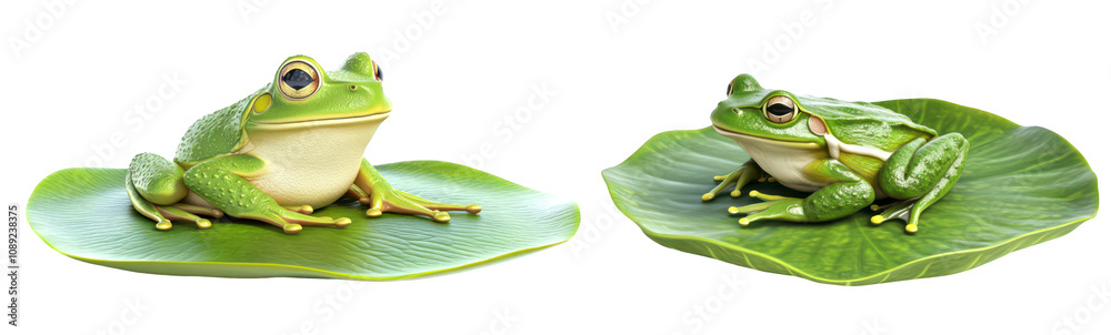 Frogs an insight into their natural habitat and unique features isolate on transparent background, png, cutout Frogs an insight into their natural habitat and unique features isolate on transparent background, png, cutout