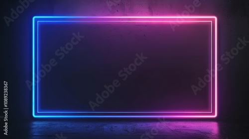 Wallpaper Mural Neon Light Frame Torontodigital.ca