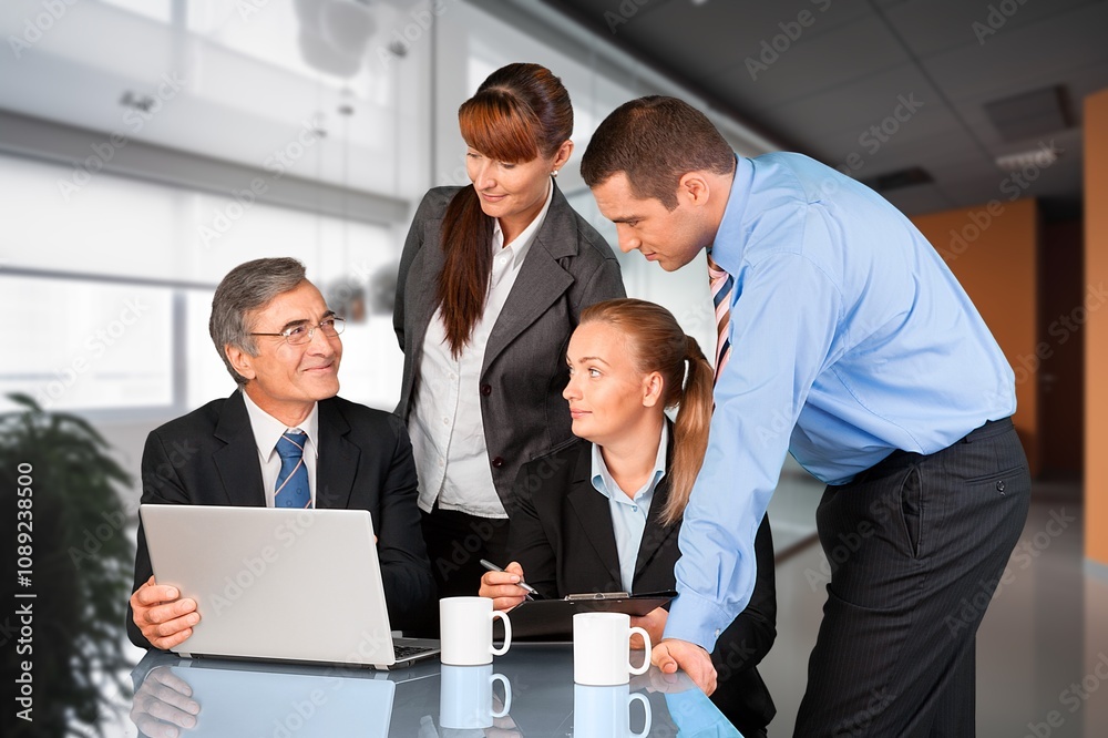 Business people at meeting and planning in office