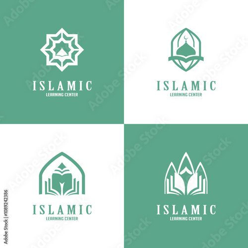 islamic vector icon islamic logo mosque design 