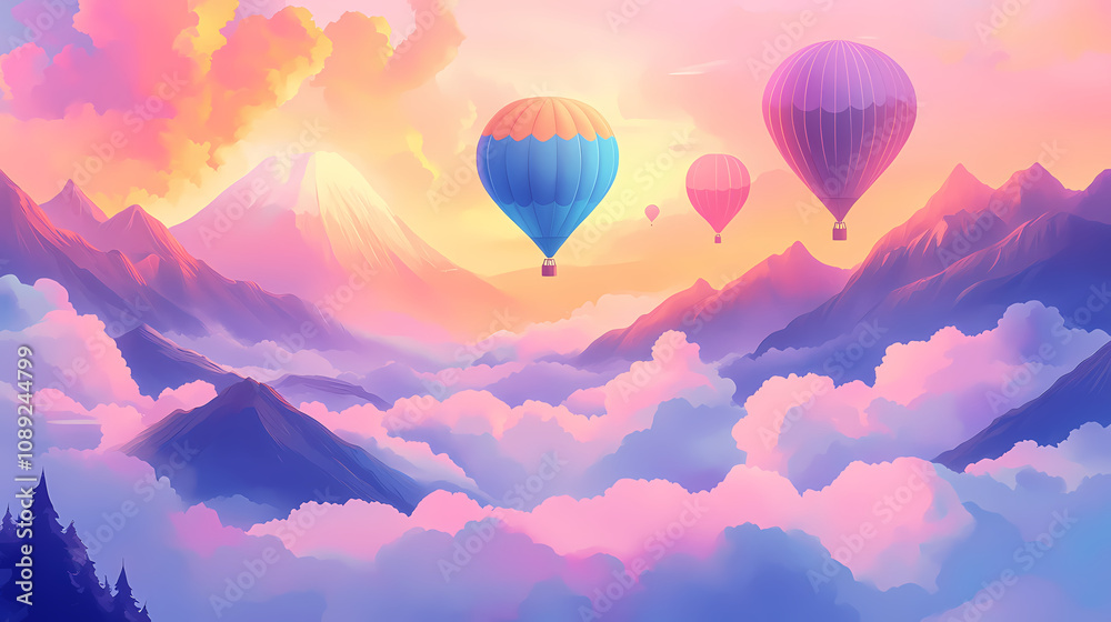 Fototapeta premium hot air balloon