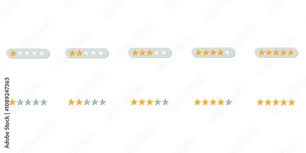 Obraz premium Star Rating Icon SET