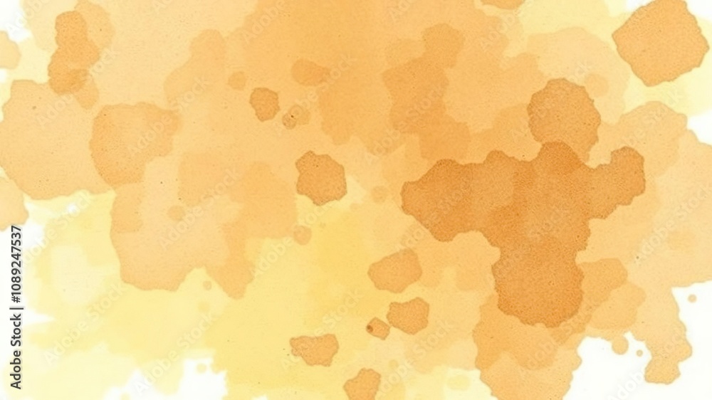 Abstract watercolor background with bursts of brown and yellow, pattern, bohemian Abstract watercolor background with bursts of brown and yellow, pattern, bohemian