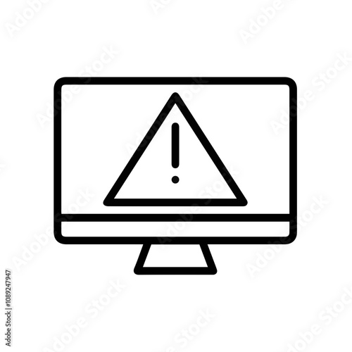 Warning attention icon symbol vector image Illustration