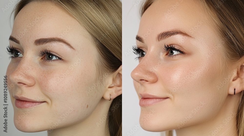 Collage of before and after photos showcasing a woman's enhanced appearance after receiving permanent eyeliner. The procedure noticeably defines her eyes, accentuating her natural beauty. Collage of before and after photos showcasing a woman's enhanced appearance after receiving permanent eyeliner. The procedure noticeably defines her eyes, accentuating her natural beauty.