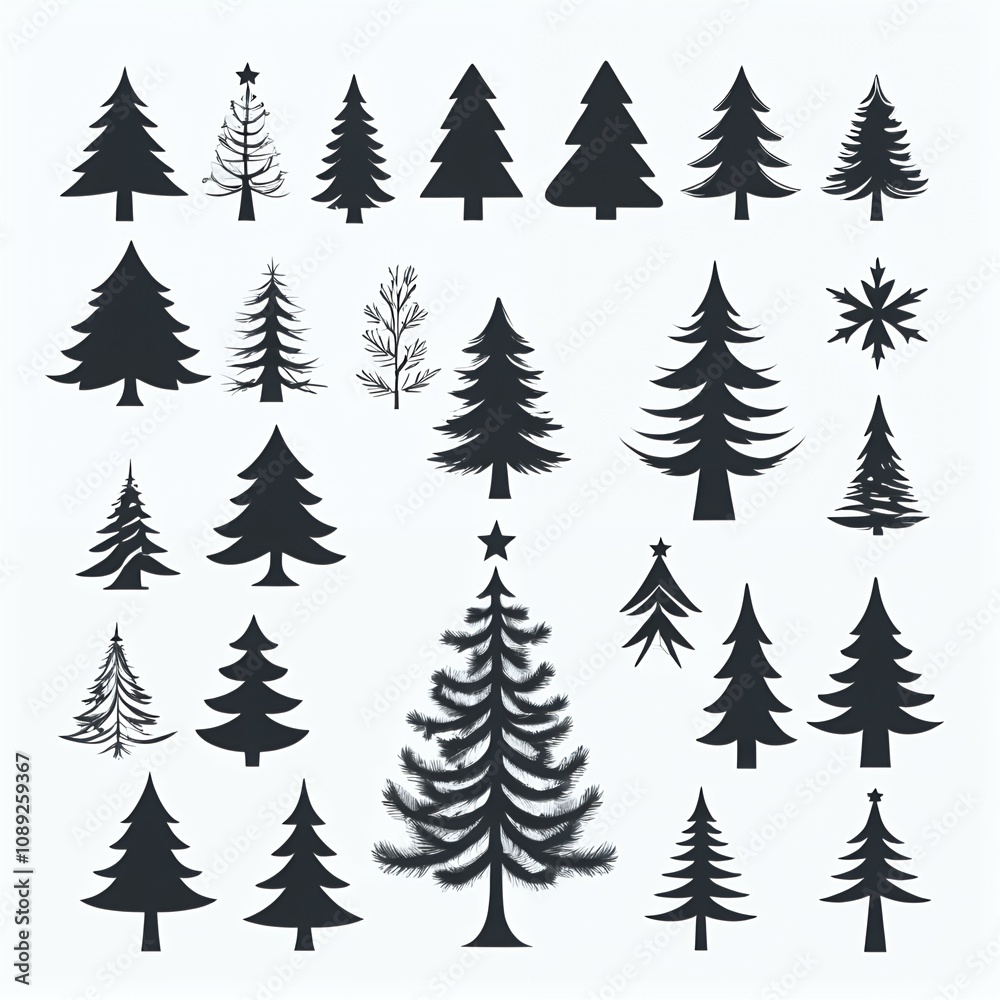 christmas trees seamless pattern christmas trees seamless pattern