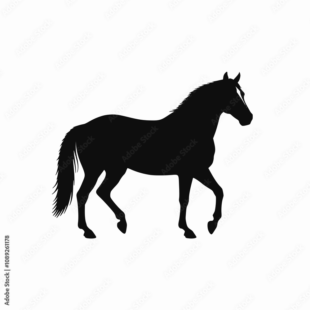 Horse silhouette vector illustration image. JPEG version Horse silhouette vector illustration image. JPEG version