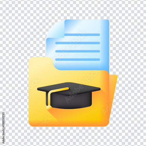 Modern vector icon representing a curriculum or academic syllabus, designed in a clean EPS 10 format. Ideal for use in education platforms, school websites, learning management systems (LMS), training