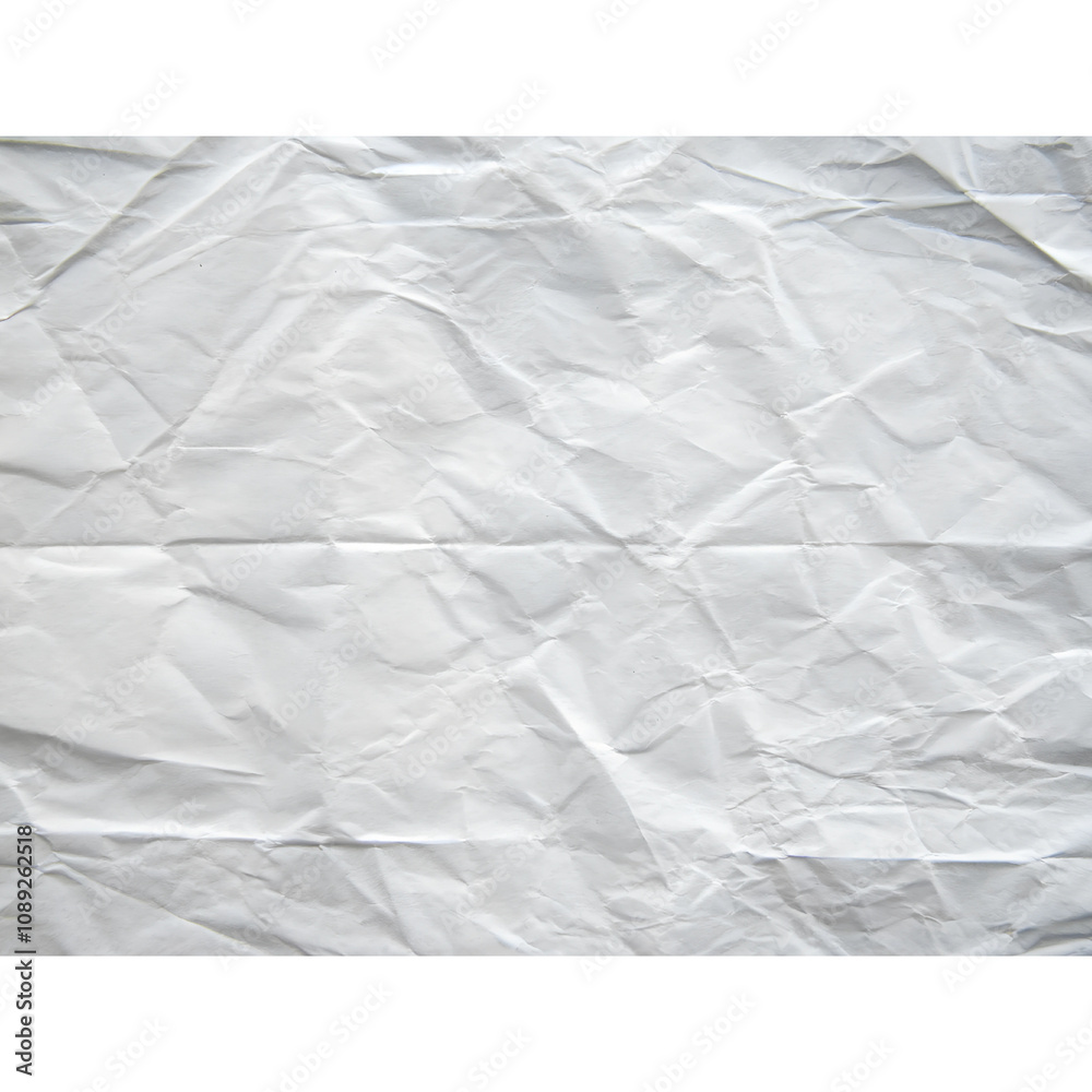 Obraz premium Crumpled White Paper Texture Background
