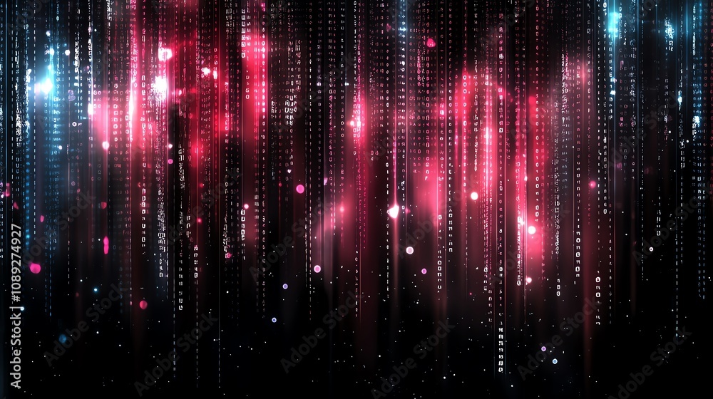 Futuristic digital background featuring a vibrant matrix grid with glowing red and blue neon lights. Perfect for tech themes, presentations, and sci-fi projects. Futuristic digital background featuring a vibrant matrix grid with glowing red and blue neon lights. Perfect for tech themes, presentations, and sci-fi projects.