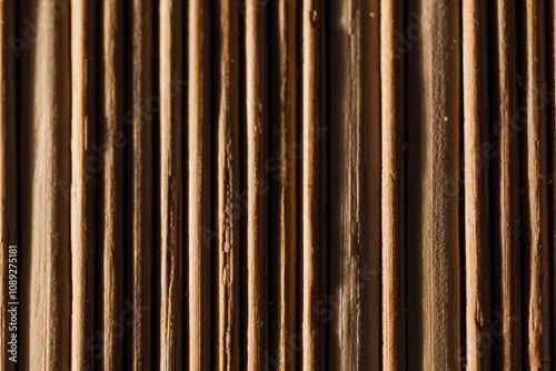 macro photo of the texture of a bamboo Mat