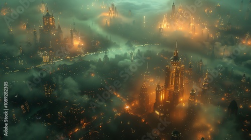 A futuristic city tour with bioluminescent urban landscapes and holographic historical sites promoting urban exploration 