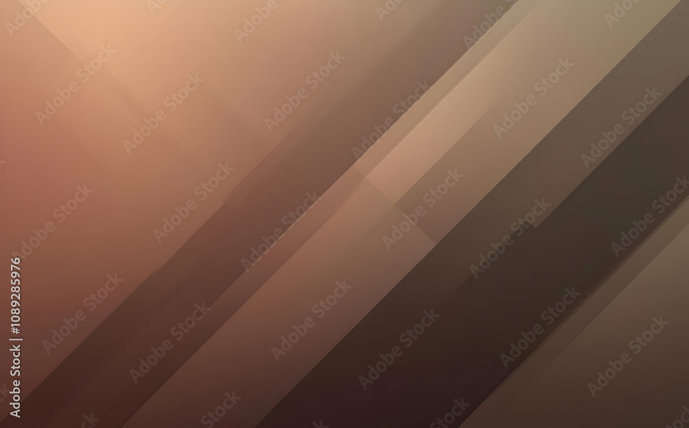 Abstract brown geometric background with diagonal lines and shapes, creating a modern and stylish design.
