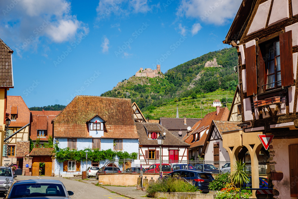 the colorful streets of Alsace Ribeauvillé